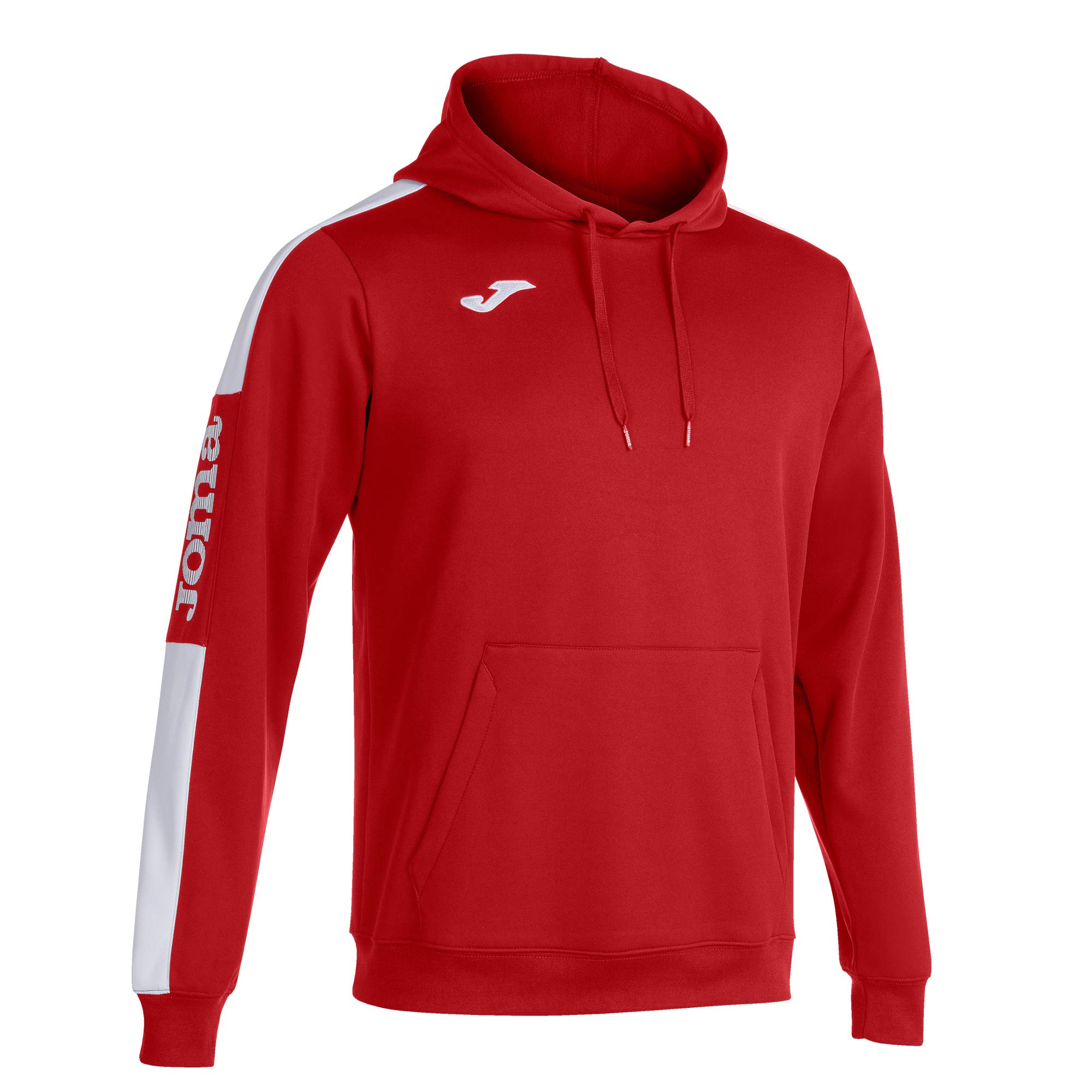Joma championship iv red white hooded sweatshirt