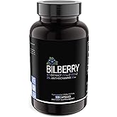 SYMNUTRITION Bilberry Extract 1000mg, 25% Anthocyanins 50mg - 120 Count (V-Capsules) / 120 Servings; European Blueberry: Manufactured in a cGMP-Registered Facility in USA; Vegan & Gluten Free