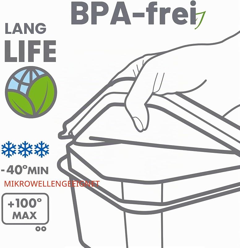 Frischhaltedose Top Flex Ohne BPA Vorratsdosen mit Deckel Luftdicht