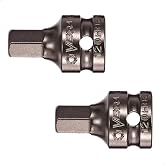 VEGA Hex 3/16" Socket Bit. Professional Grade 1/4" Square Drive Allen Hex 3/16" Bit Socket. 120H1264SB-2