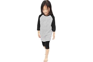Hat and Beyond Kids Raglan 3/4 Sleeves Baseball T Shirts Baby Tees School Uniforms
