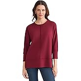 Jones New York Womens Dolman Sleeve Knit Tunic Top