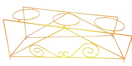 innovare.estore Iron Pot Stand for Plants/Plant Stands/Pot Stands/Planter Stands/Potted Plant Stand Floor Flower Pot/Balcony Decoration/Indoor/Outdoor Pot Stand Rust Free Gamla StandFlower Planter Stand for Plants (Ramp type) (1)