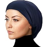 Middle Eastern Mall Women's Snood Cap Cotton Beanie Hair Wrap Chemo Undercap Easy Bonnet Hat
