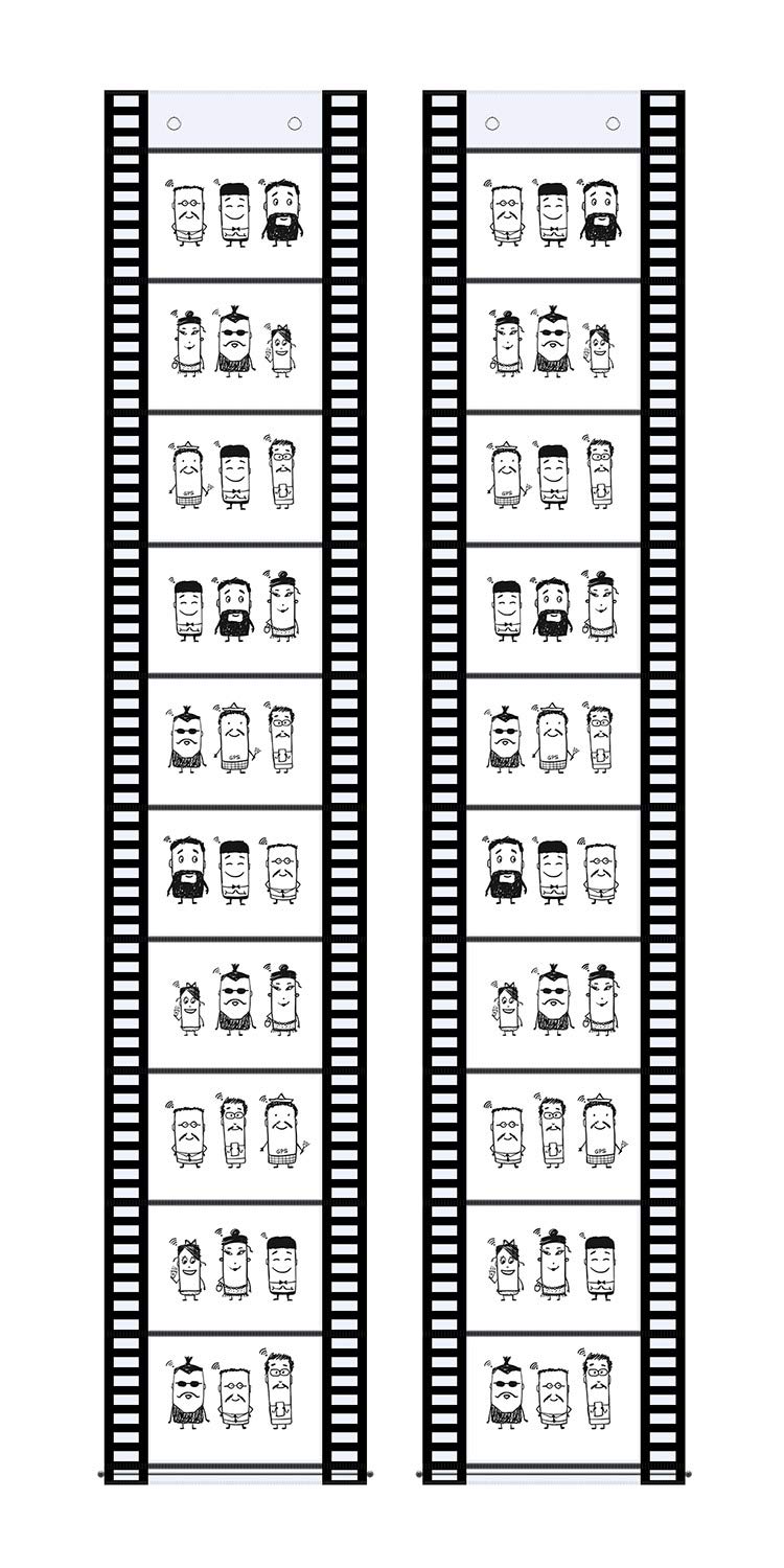trendfinding 2 Photo Pockets Photo Holder Film Strips Landscape Format 10 x 15 cm for 10 Photos Each