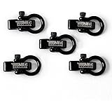 Titan Stainless-Steel Shackles for Paracord Bracelets (5-Pack) | Premium, Stylish Metal Clasps Holds Up to 1,650 LBS in…