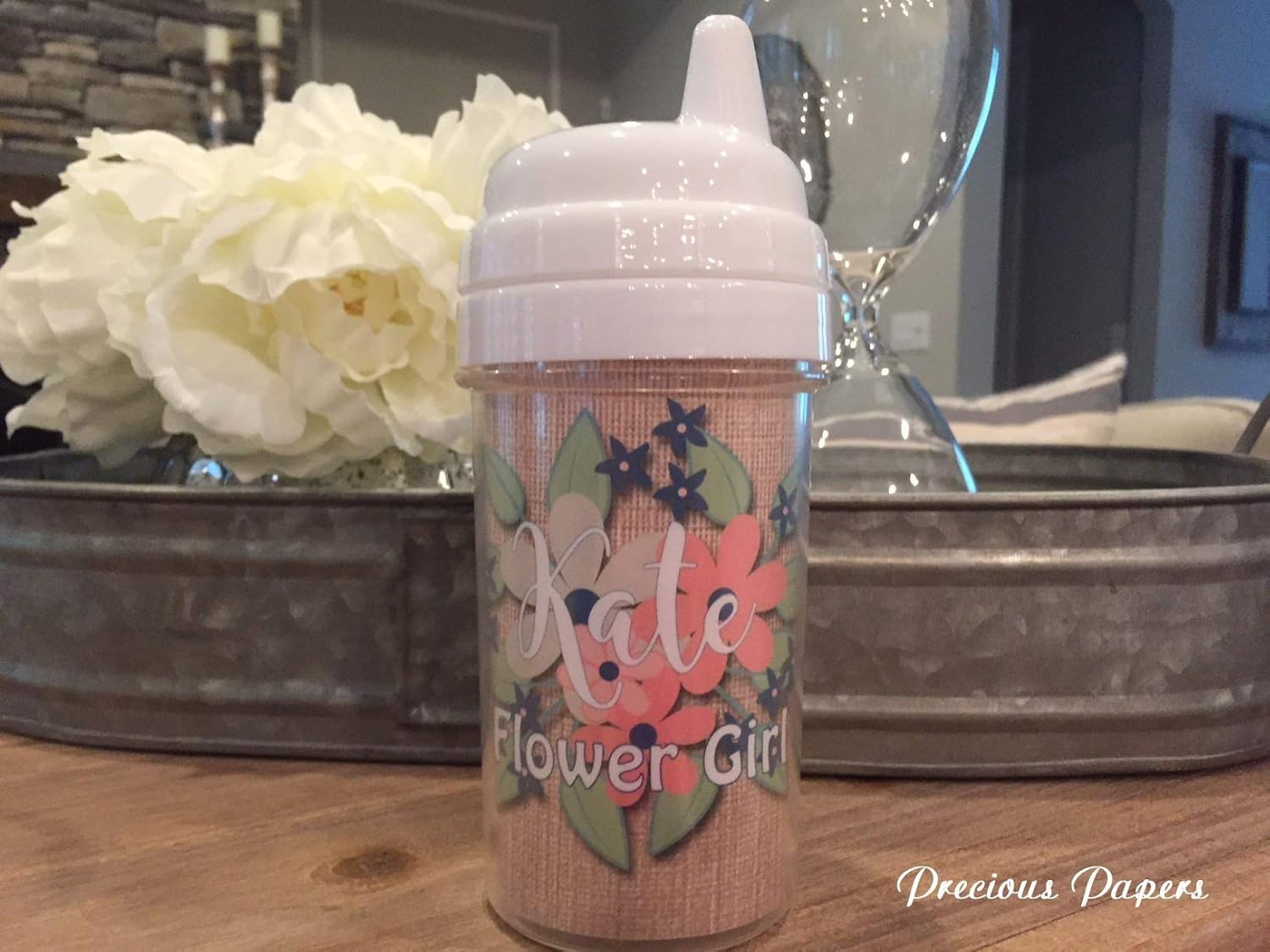 Personalized Flower girl Cups, Flower Girl Sippy cup Gifts