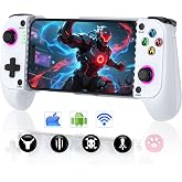 NealGamefy Phone Controller for iPhone/Android - Mobile Gaming Controller with Hall Effect Joystick, Phone Case Support, Turbo Function, Dual Vibration- Phone Controller Compatible with More Games