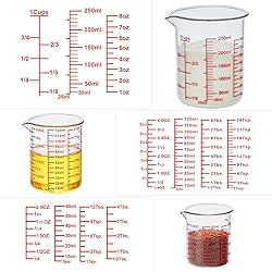 Ackers High Borosilicate Glass Measuring Cup Set