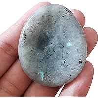 Bacatgem Natural Moonstone Water Drop Chakra Thumb Worry Stone,Stress Relax Healing Reiki Crystal Pocket Palm Stones