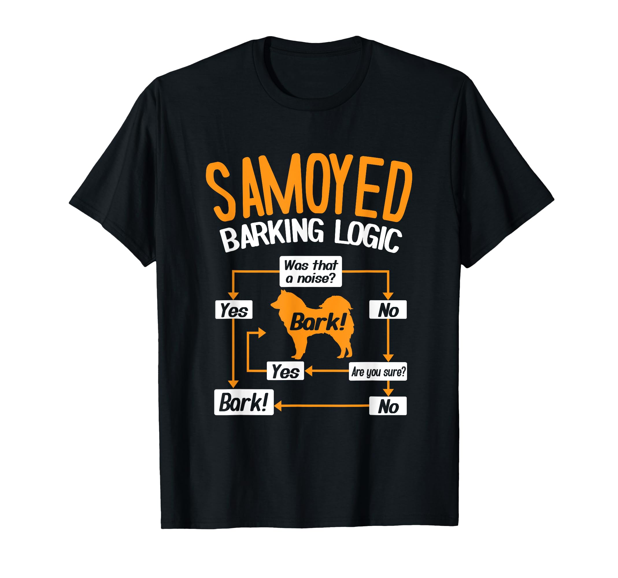 Samoyed Barking Logic Dog Lover T-Shirt