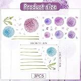 Tarklanda Glow Dandelion Wall Stickers 3 Sheets Blue Purple Night Glow view 4