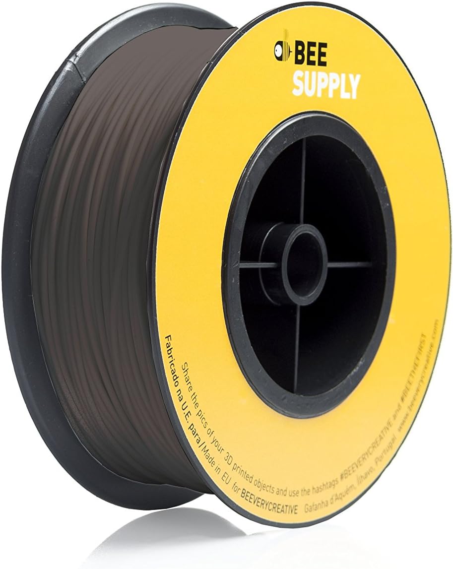 BEEVERYCREATIVE CBA110347 BEESUPPLY PLA Filament for 3D Printers, (330gr) - A117, 1.75mm, Chocolate Brown