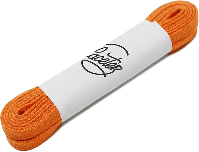 Laceter Flat Shoelaces for Sneakers, 100% Cotton, Laces for Shoes, Adidas Stan Smith, Nike, New 