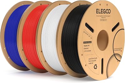 PLA+ Filamento Stampante 3D 1.75mm Nero Bianco Rosso Blu 4KG