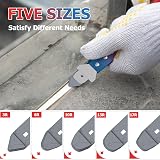 Preciva 4-in-1 Caulking Tool Kit Stainless Steel Silicone Slitter Smoother view 4