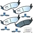 Bendix Fleet Metlok MKD967FM Semi-Metallic Rear Brake Pads for Chrysler Aspen 2009-2007, Dodge Durango 2009-2003, Ram 1500 2010-2002, Ram 1500 Van 2003, Ram 1500 2018-2011, 1500 Classic 2023-2019