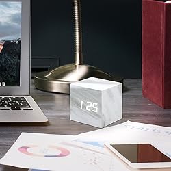 OCT17 Marble Pattern Alarm Clock, Fashion