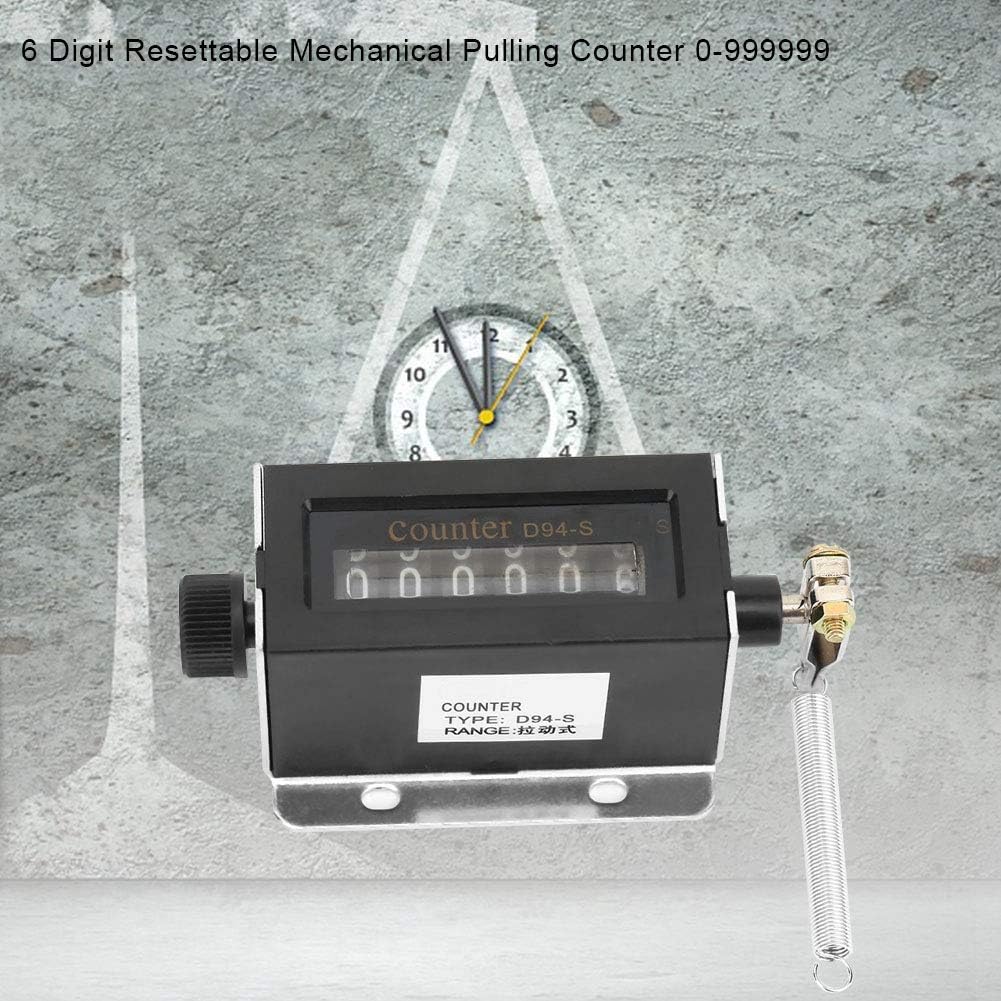 GOGO Contatore Manuale A 5 Cifre – Meccanico Azzerabile Per Macchinari – Senza Batteria