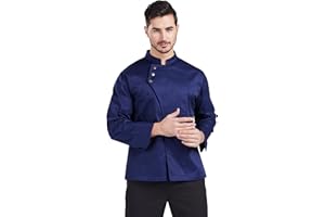 Nanxson Unisex Chef Coat Men's Long Sleeve Chef Jacket Restaurant Kitchen Cooking Chef Uniform CFM0057