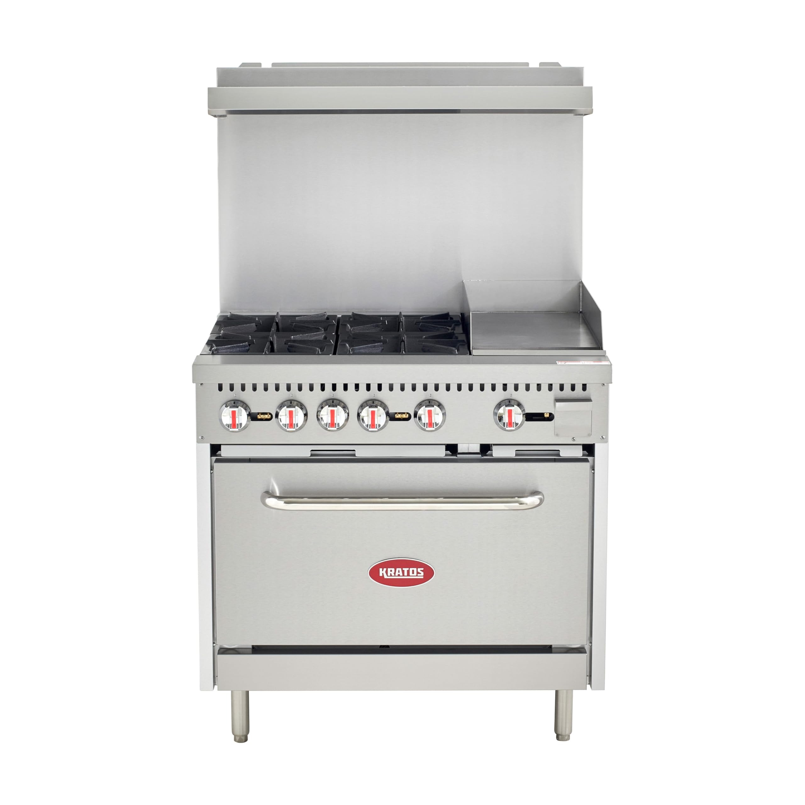 Kratos Commercial Gas Range, 36" Wide with