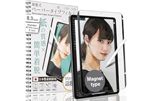 BELLEMOND Premium Made in Japan Magnetic Kent Paperfeel Screen Protector for iPad Mini 7 (A17 Pro, 2024 / 6th Ge, 2021), Remo