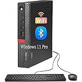 Lenovo ThinkCentre M920Q Tiny Desktop Computer, Intel Core I5-8500T, 8 GB DDR4, 256GB SSD, Keyboard&Mouse, DP, Windows 11 Pro (Renewed)