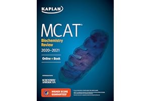 MCAT Biochemistry Review 2020-2021: Online + Book (Kaplan Test Prep)