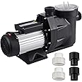SmarketBuy Swimming Pool Pump 2.5HP, High Flow Pool Pump 148 GPM, Above/In Ground Pool Pumps with Filter Basket, 4Pcs Connectors (2.5HP)