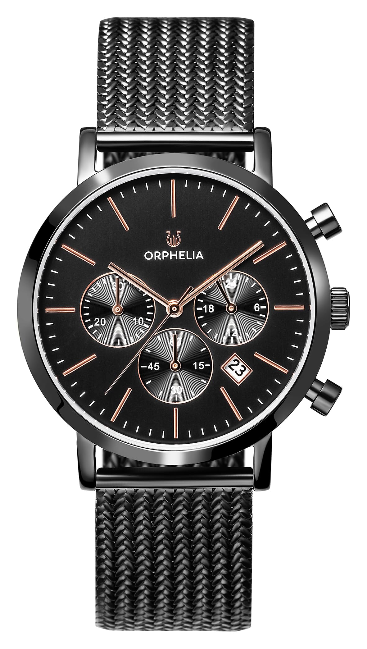 ORPHELIA Mens Quartz Watch, Chronograph Display and Stainless Steel Strap OR82802