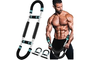 COTFTR Twister Arm Trainer for Men - Adjustable Chest Workout Equipment for Home Gym, Muscle Builder & Strength Training for Arms, Chest, Shoulders (Blue, 40-90lb)