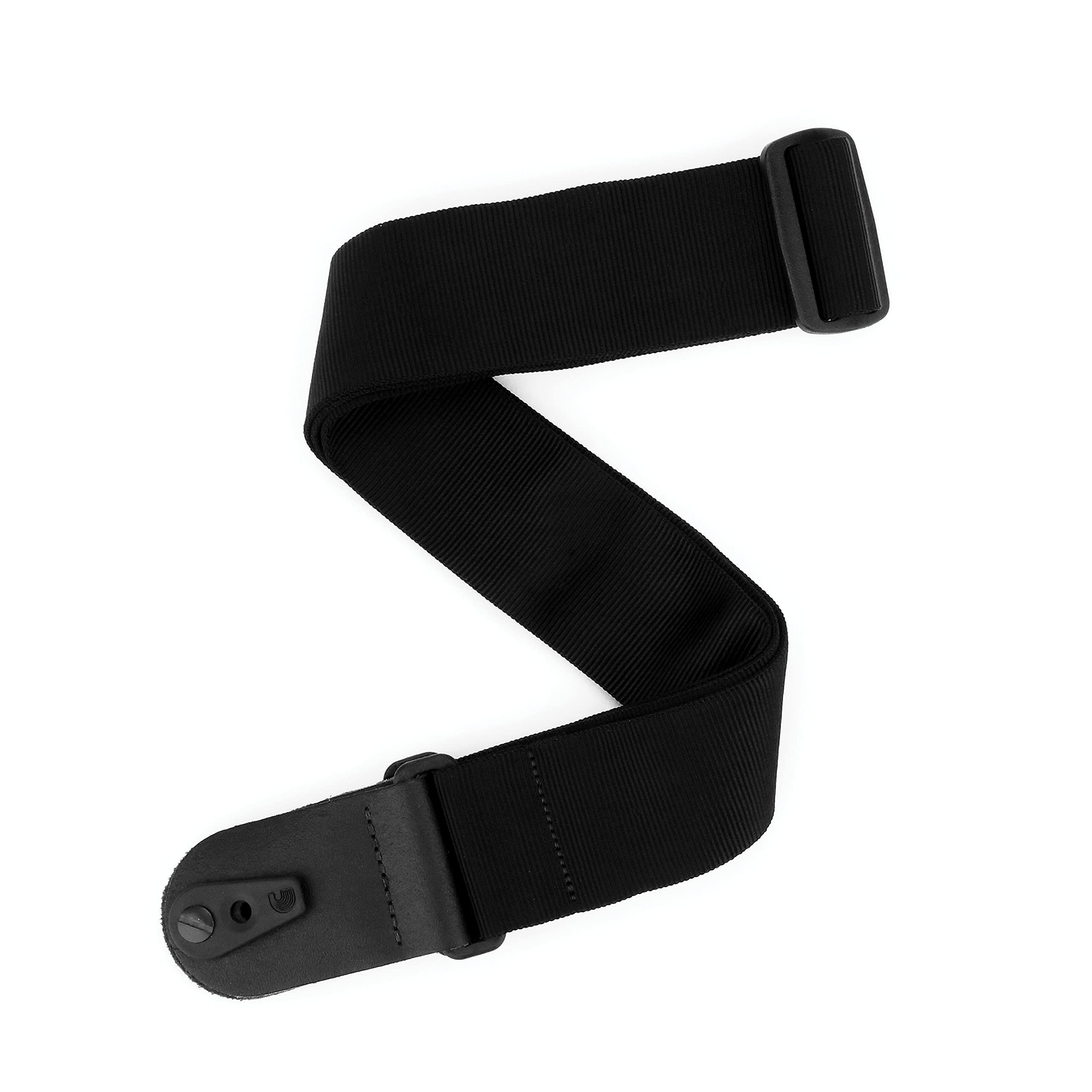 D'Addario Pad Locking Guitar Strap - Guitar Accessories - Electric Guitar Strap, Acoustic Guitar Strap, Acoustic Electric Guitar Strap & Bass Guitar Strap - Black