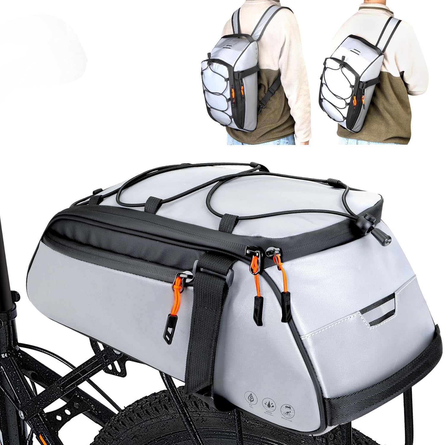 Bike Basket WOTOW Bike Handlebar Bag, Waterproof Bicycle Handlebar