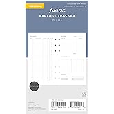 Filofax Lifestyle Refill, Personal Size, Organizer Refill, White Paper, Expense Tracker, 56 Sheets (B132850)