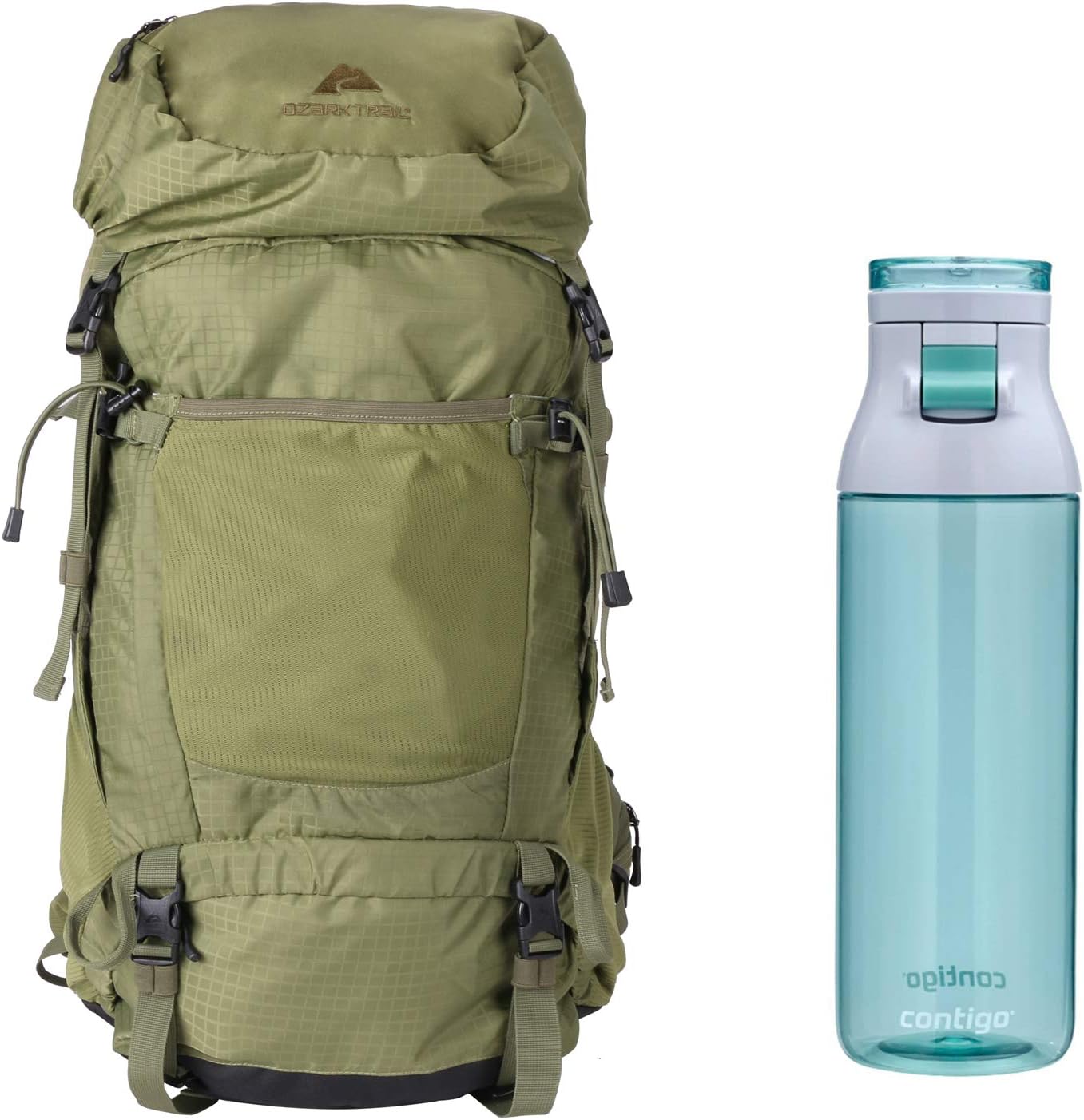 Ozark Trail Himont 50L MultiDay Backpack in Seat Turtle/Olive Drab