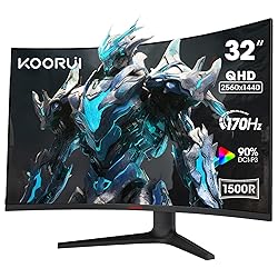 KOORUI 32 inch Curved Gaming Monitor - QHD