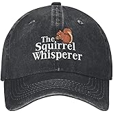 BUINGBFG Funny Squirrel Hat The Squirrel Whisperer Hat for Men Dad Hat Fashionable Hats