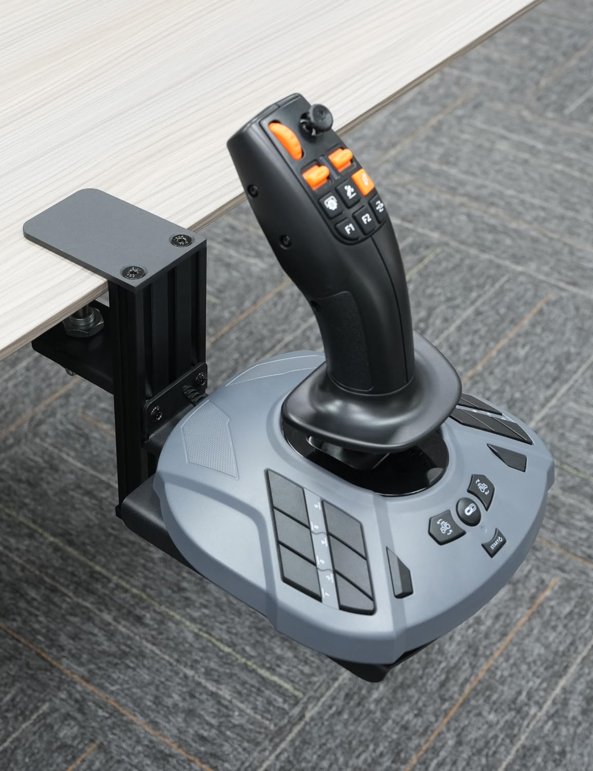 VTUIFBT Quick Release Desk Mount Holder Compatible with Thrustmaster SimTask Farmstick, T-Flight Hotas One, T-Flight Hotas 4, T-Flight Hotas X Hotas, T16000M FCS, TCA Sidestick