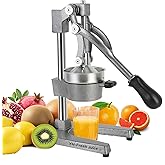 juice.Hand Press Juicer Machine, Manual Orange Juicer and Professional Citrus Juicer for Orange Juice Pom Lime Lemon Juice,Home and Commercial Extractors Squeezer, Easy to Clean, Gray (grey)