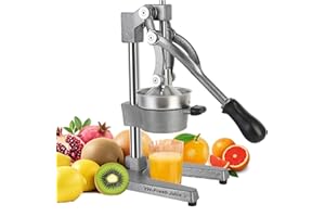 Orange juicer, citrus and lemon juice press, cast iron/stainless steel manual juicer, suitable for grapefruit, pomegranate, o