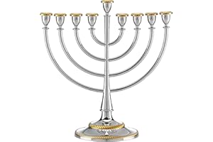 Reed & Barton Roseland Menorah, 6.30 LB, Metallic