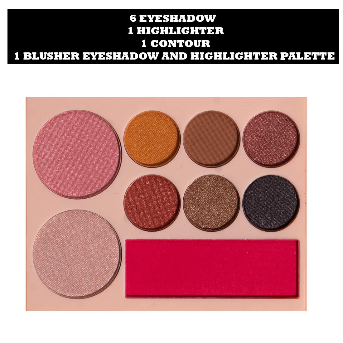 eyeshadow and highlighter palette