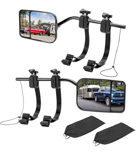 Amazon.com: CIPA 11950 Clip-On Towing Mirror,Black & Silver, 15.75
