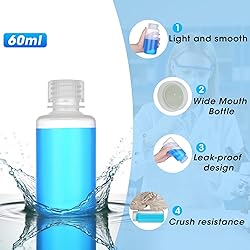 LZHNB 2oz/60ml Plastic Sample Bottles with
