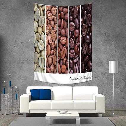 Amazon Com Anhuthree Coffee Wall Tapestry Vertical Banner Stages