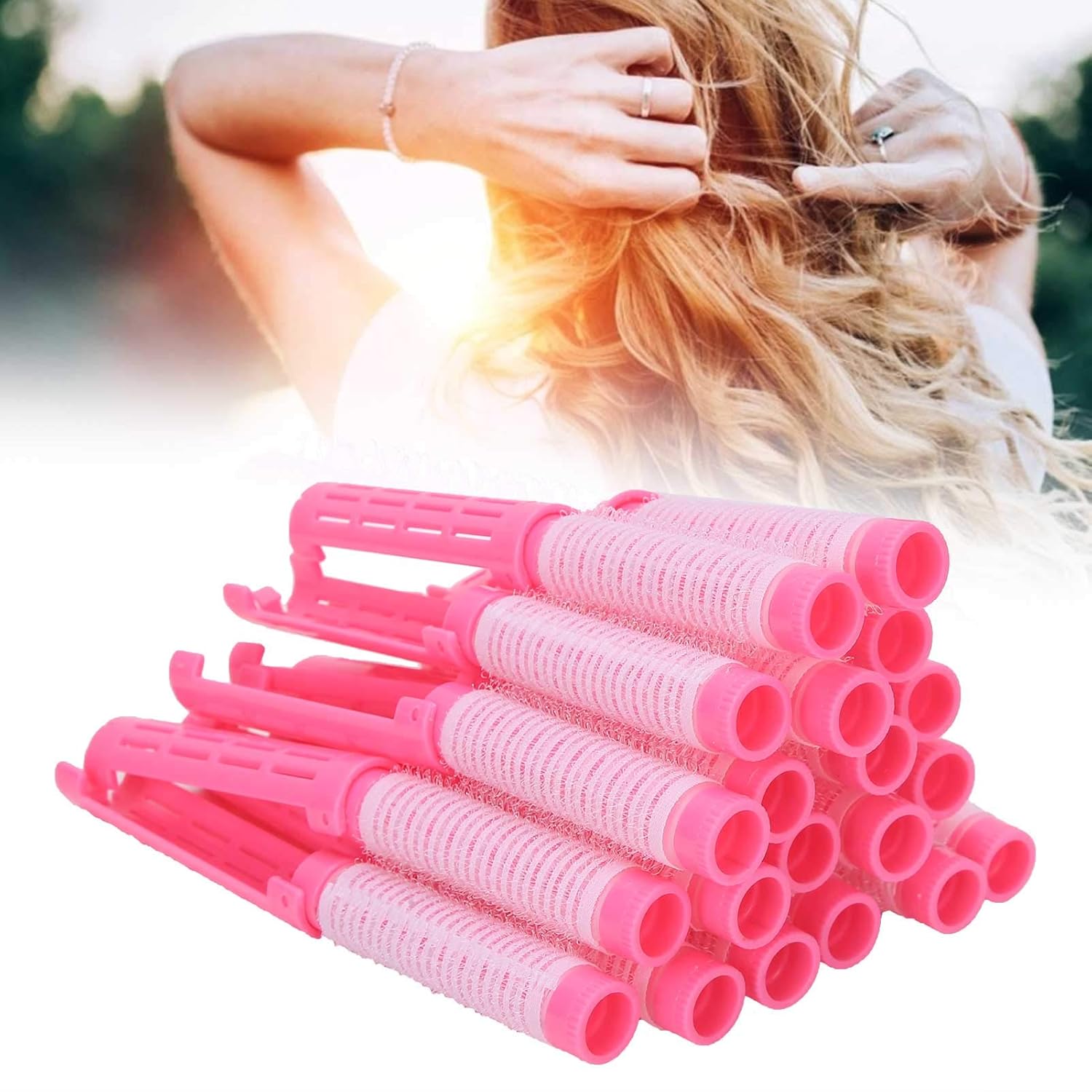 20pcs Hair Perm Rods, Fluffy Perming Rod Hair Roller Curler Kit Perming Rods