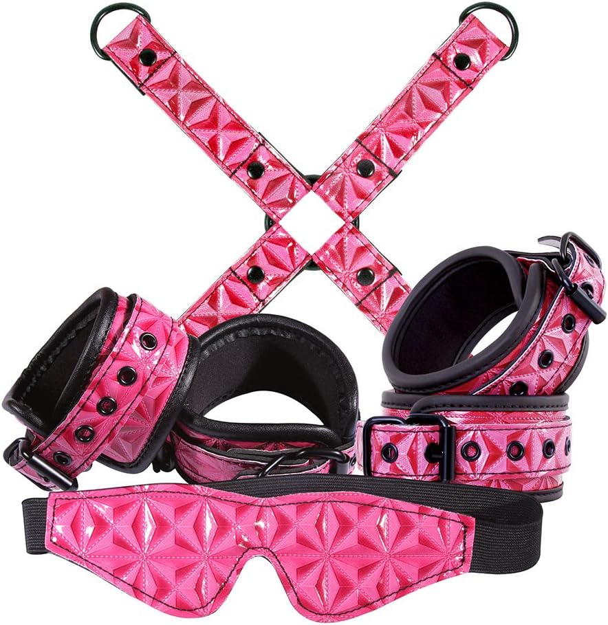 NS Novelties Sinful Pink Bondage Kit, Black