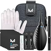 VSGO Professional Camera Cleaning Kit with Portable Bag Air Blower Lens Cleaning Pen Spray Cotton Swab Cloth Compatible for Canon, Nikon, Sony DSLR Cameras and Sensitive Electronics Bundle(VS-A3E)