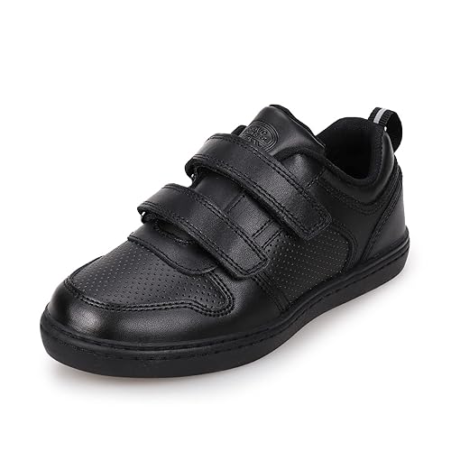 UOVO Boys School Shoes Uniform Black Dress Shoes for Kids