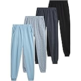 Coney Island Boys Sweatpants - 4 Pack Athletic Sweat Pants with Pocket Soft Boys Joggers Kids Sweatpants (Sizes 5-16)
